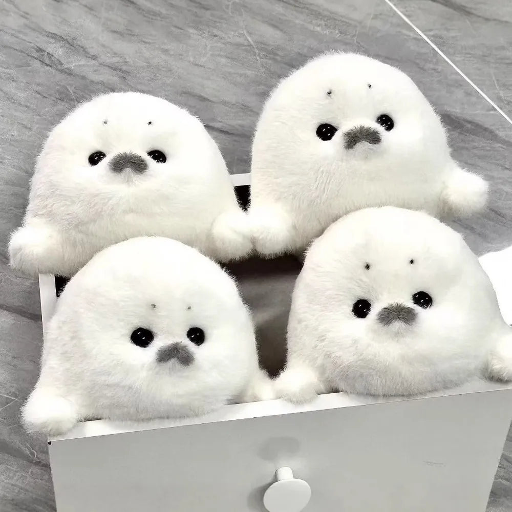 Fashion Accessory White Little Seal Blue Devil RayKeychain Marine Life Car Key Accessories Animal Doll Seal Toy Pendant