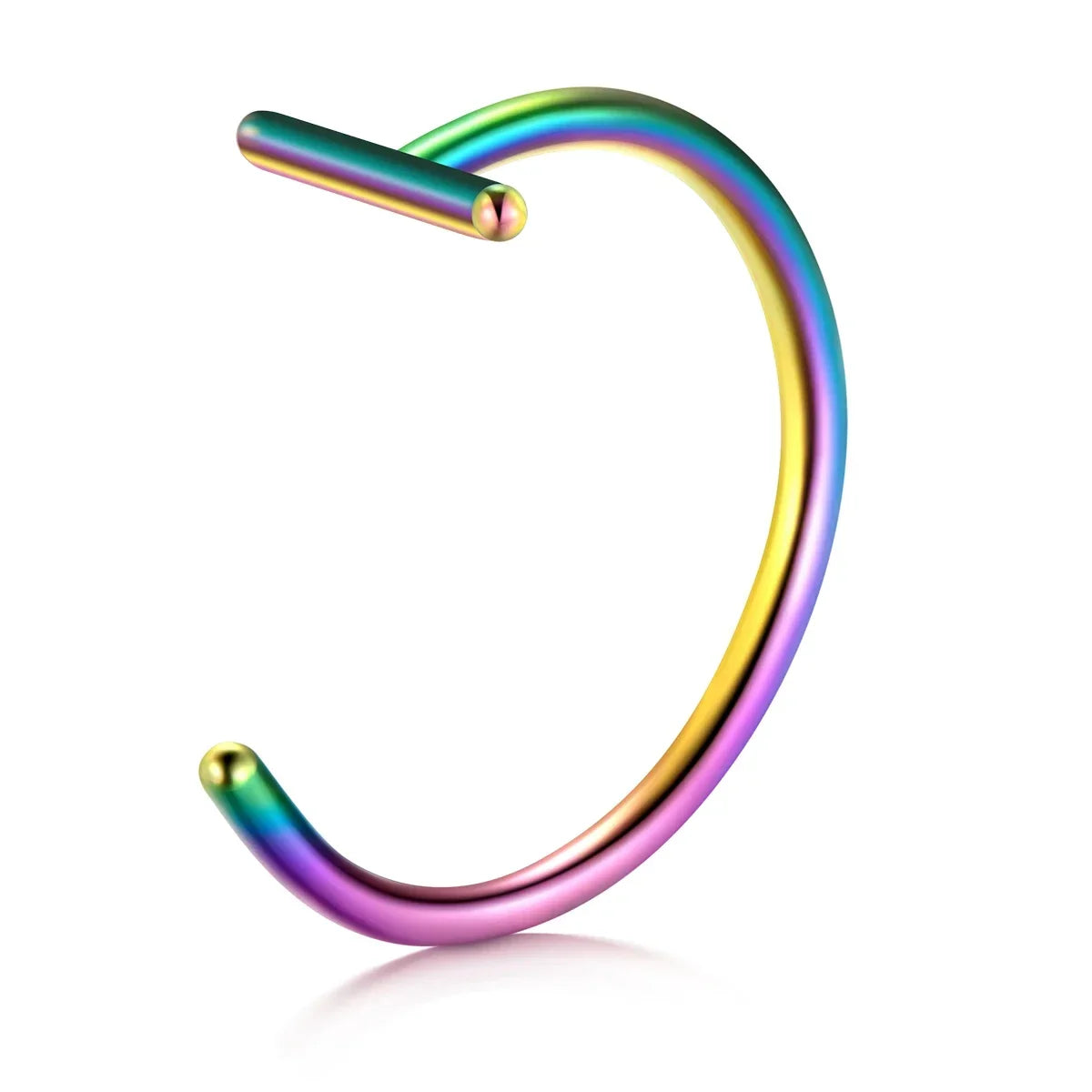 1PCS Fake Piercing Lip Rings Nose Nostril Ring Septum Clip On Mouth Ring Fake Piercing Body Clip Hoop