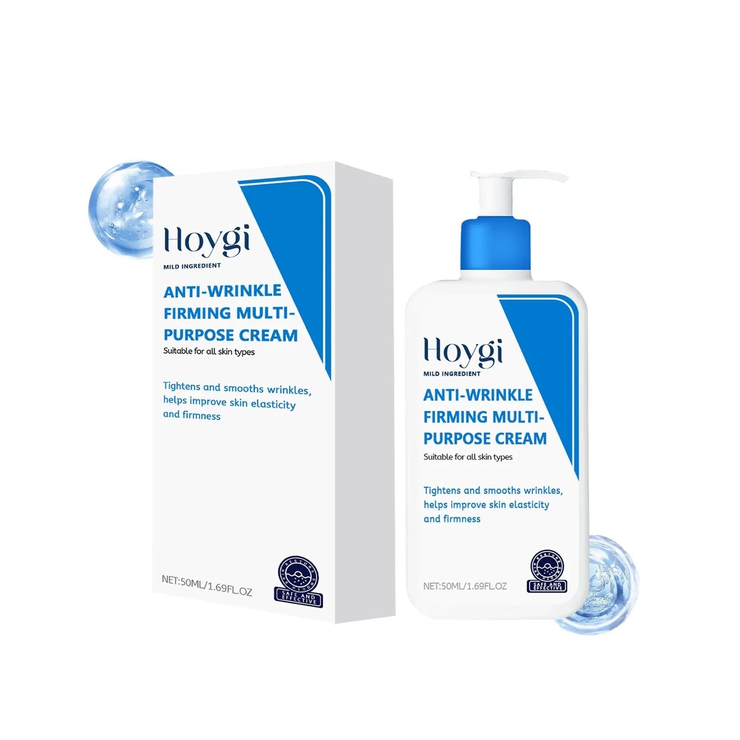 Hyaluronic Acid Cream Shrink Pores Anti Wrinkle Nourishing Hydrating Improve Dryness Remove Fine Lines Moisturizing Facial Cream