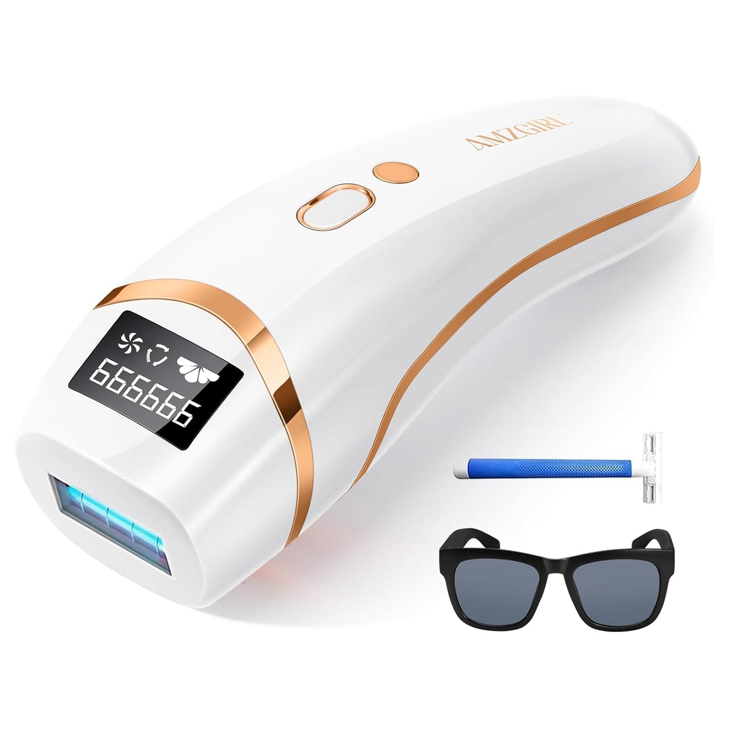 Laser Hair Removal for Women and Men, IPL Hair Removal 999,999 Flashes Permanent Hair Removal Device for Facial Facial Legs Arms Bikini Line Whole Body Use at-Home