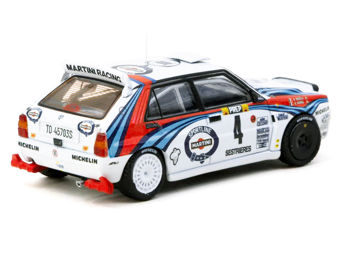 Lancia Delta HF Integrale #4 Didier Auriol - Bernard Occelli "Martini Racing" Winner "Monte Carlo Rally" (1992) "Hobby64" Series 1/64 Diecast Model Car by Tarmac Works