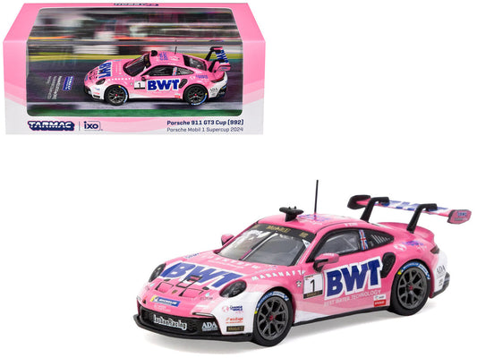 Porsche 911 GT3 Cup (992) #1 Harry King "Porsche Mobil 1 Supercup" (2024) "Hobby64" Series 1/64 Diecast Model Car by Tarmac Works
