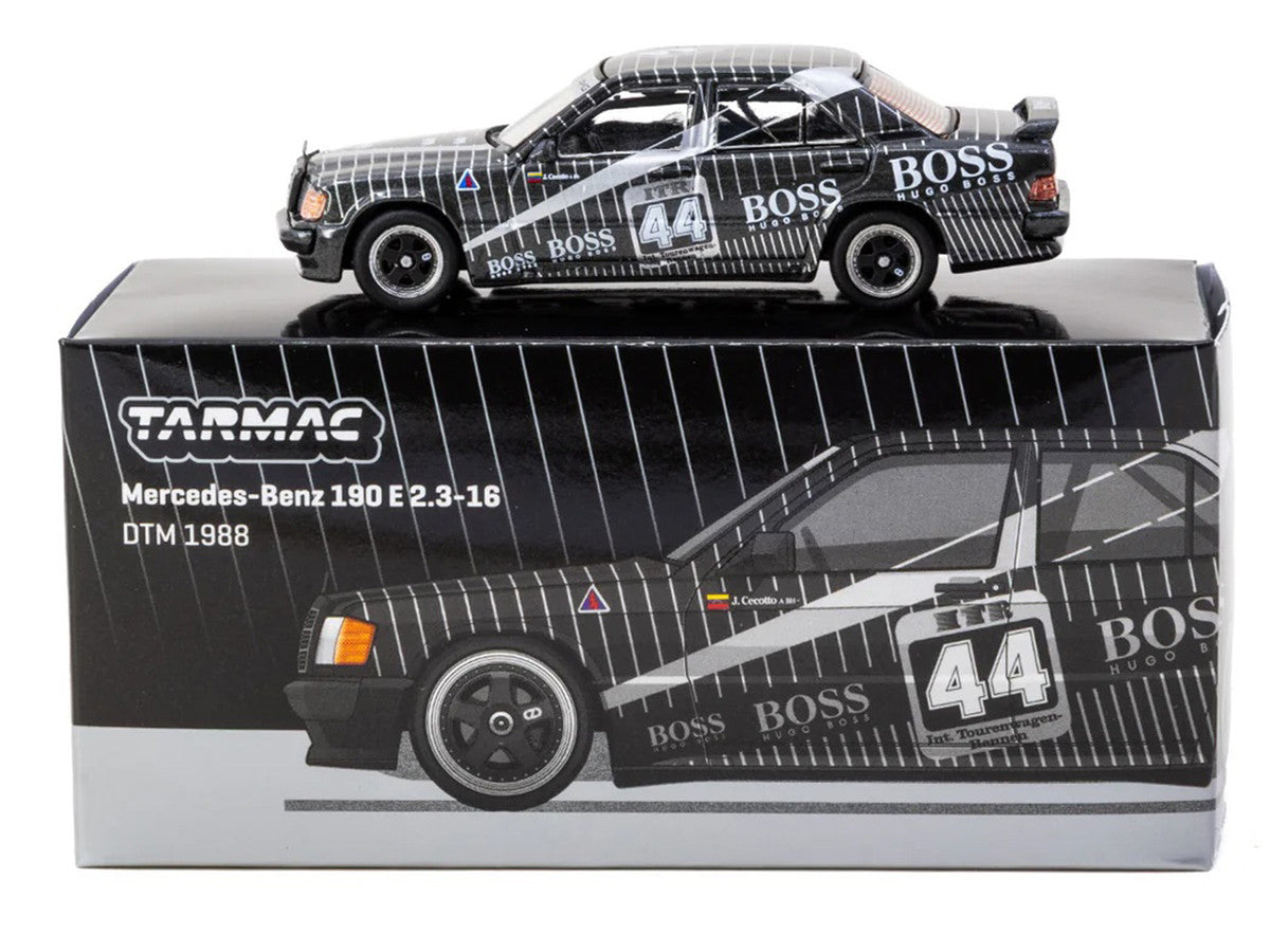 Mercedes-Benz 190 E 2.3-16 #44 Johnny Cecotto "Deutsche Tourenwagen Meisterschaft (DTM)" (1988) "Global64" Series 1/64 Diecast Model Car by Tarmac Works