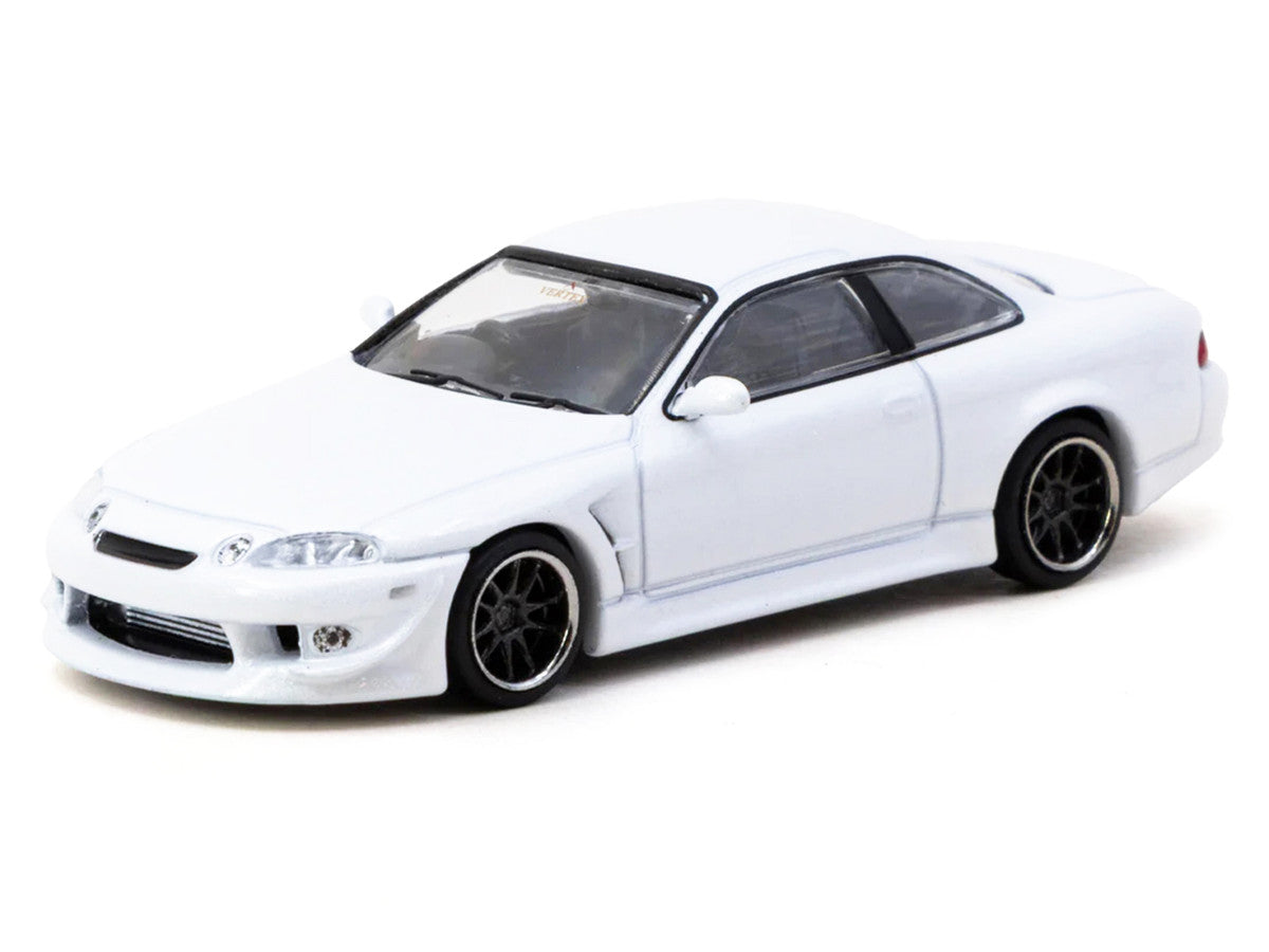 Toyota VERTEX Soarer JZZ30 RHD (Right Hand Drive) White Metallic "Global64" Series 1/64 Diecast Model Car by Tarmac Works