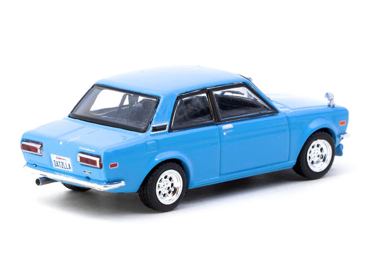 Datsun 510 Light Blue "Road64" Series 1/64 Diecast Model Car by Tarmac Works