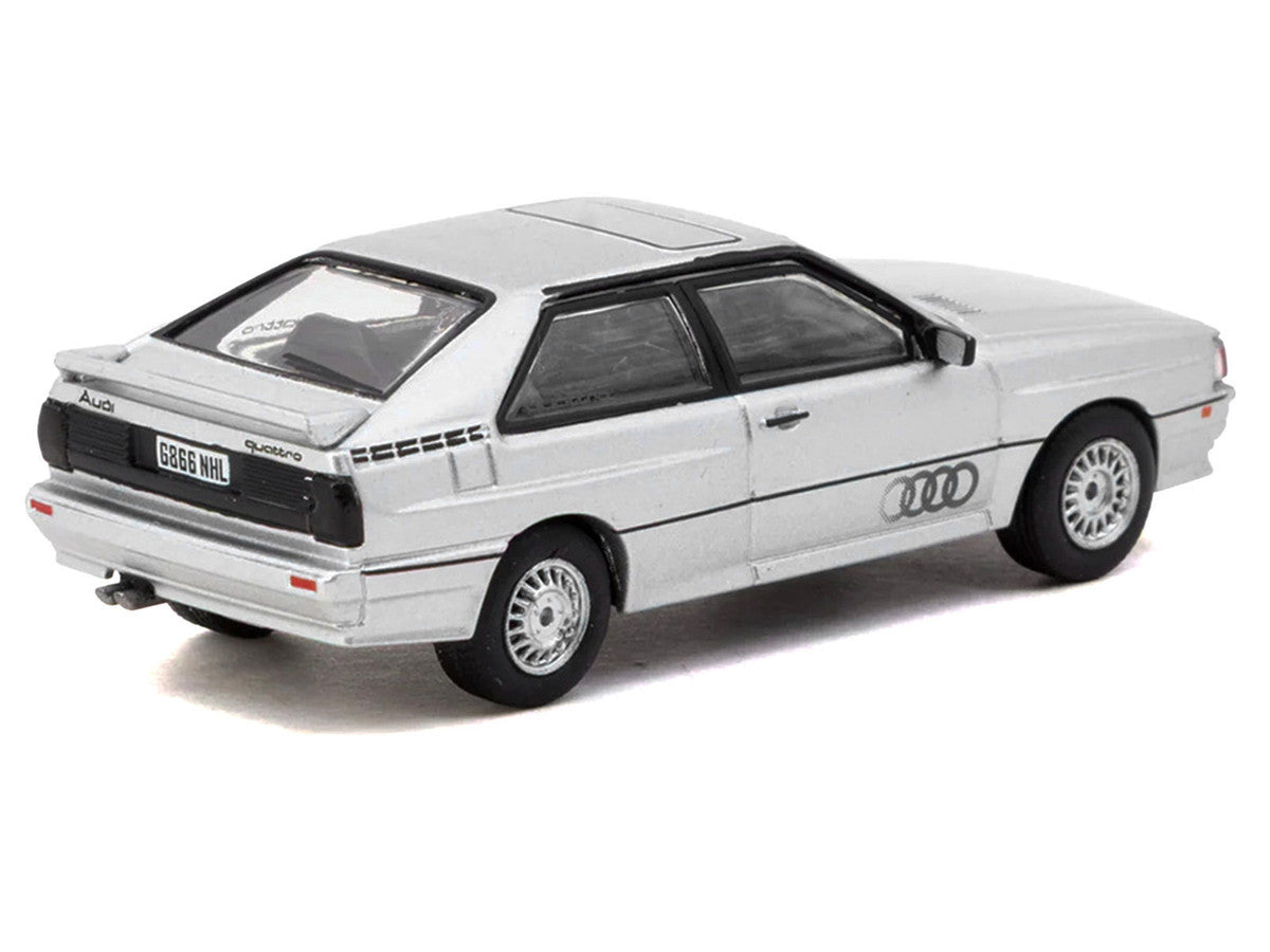 Audi Quattro Silver Metallic "Collab64" Series 1/64 Diecast Model Car by Schuco & Tarmac Works