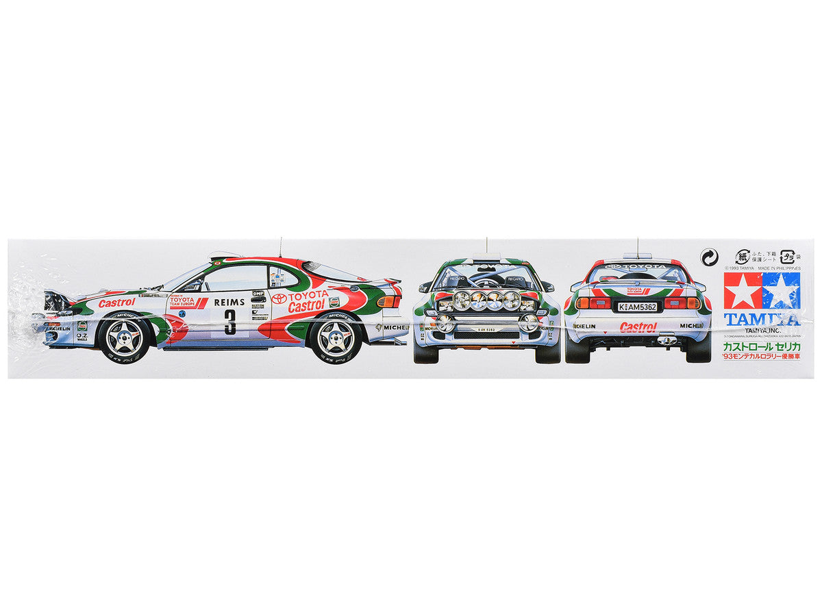 Model Kit Toyota Celica GT-Four (Castrol Celica) #3 Winner "Monte-Carlo Rally" (1993) 1/24 Scale Model by Tamiya