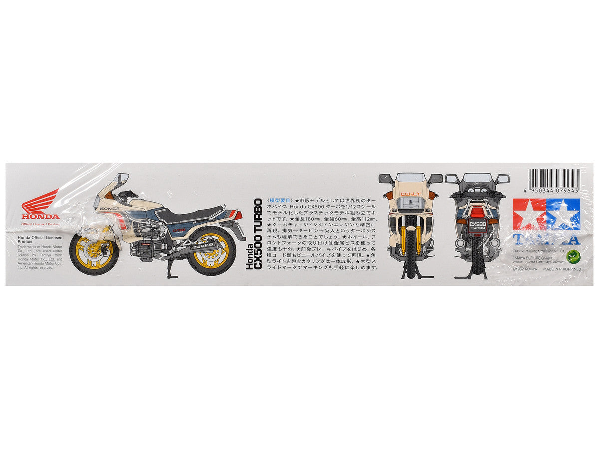 Model Kit Honda CX500 Turbo Motorcycle 1/12 Scale Model by Tamiya