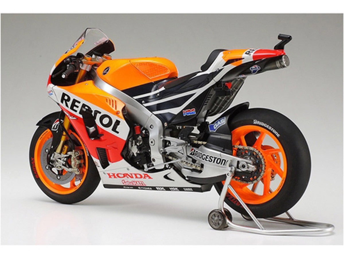 Model Kit Honda RC213V Motorcycle #93 Marc Marquez "Repsol Honda" Winner "Moto GP Championship" (2014) 1/12 Scale Model by Tamiya