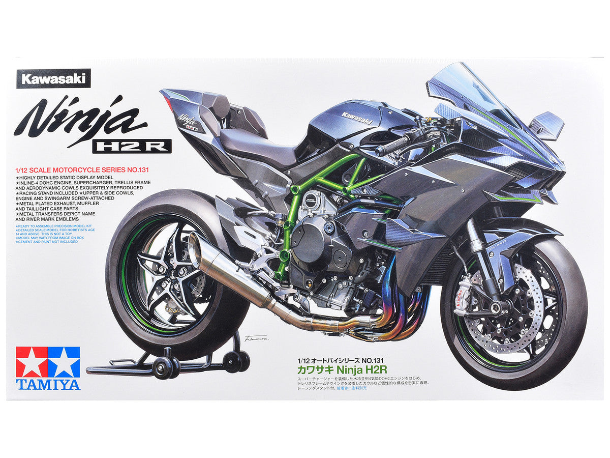 Model Kit Kawasaki Ninja H2R Motorcycle 1/12 Scale Model by Tamiya