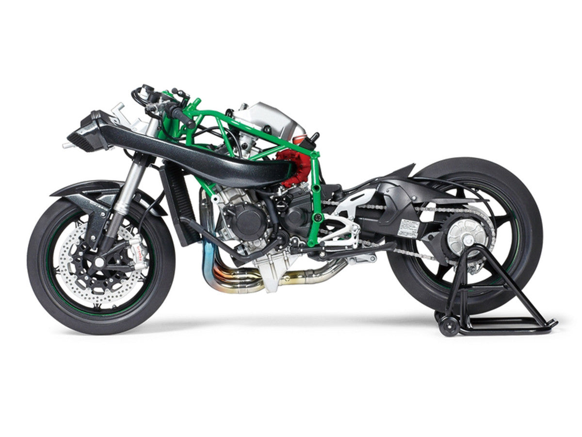 Model Kit Kawasaki Ninja H2R Motorcycle 1/12 Scale Model by Tamiya
