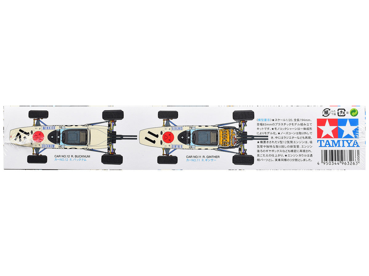 Model Kit Honda RA272 Winner Formula One F1 "Mexico GP" (1965) 1/20 Scale Model by Tamiya