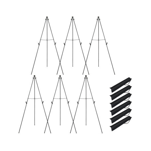 166 CM Metal Easel Stand Set 6-Pack-Black