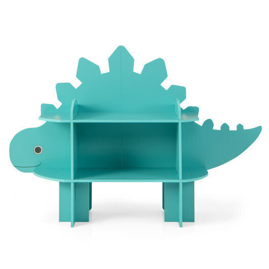 Green Kids Bookcase Shelf Toy Storage Organizer with Open Storage Shelves