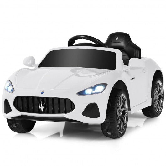 12V Kids Ride-On Car with Remote Control and Lights-Pink