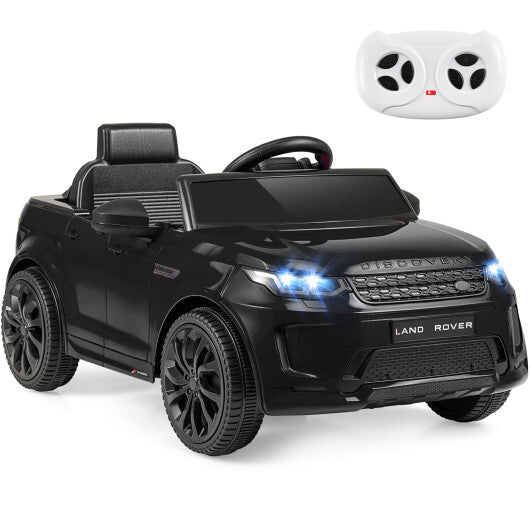 Licensed Land Rover Kids Ride on Car 12V Battery Powered Kids Electric Car-Black - Color: Black