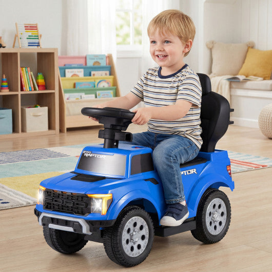 3-In-1 Licensed Ford Push Car for Toddlers-Black