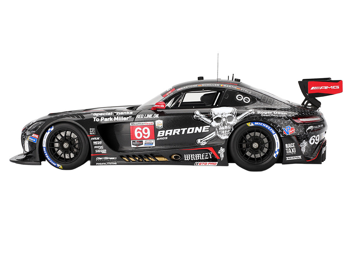 Mercedes-AMG GT3 EVO #69 Anthony Bartone - Maxime Martin - Fabian Schiller - Luca Stolz "GetSpeed" IMSA "24 Hours of Daytona" (2025) 1/18 Model Car by Top Speed