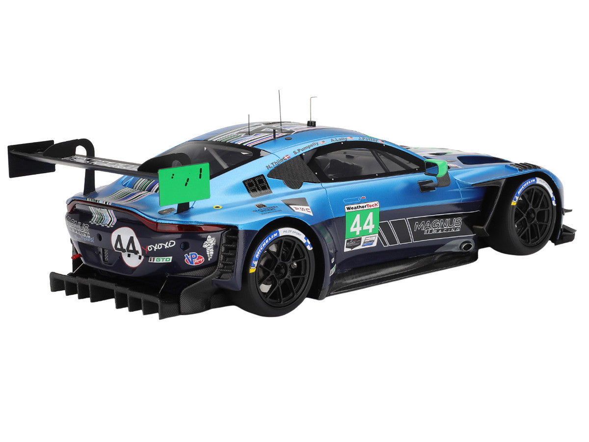 Aston Martin Vantage GT3 EVO #44 Andy Lally - John Potter - Spencer Pumpelly - Nicki Thiim "Magnus Racing" IMSA "24 Hours of Daytona" (2025) 1/18 Model Car by Top Speed