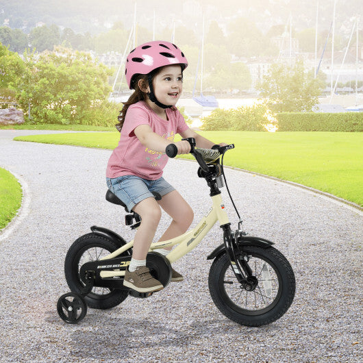 12 Inches Kids Bike Sport Bicycle with Removable Training Wheels - Size: 12 inches