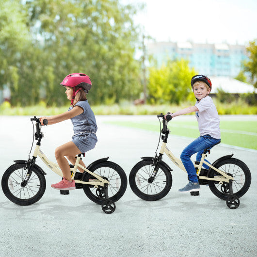 16 Inches Kids Bike Sport Bicycle with Removable Training Wheels - Size: 16 inches