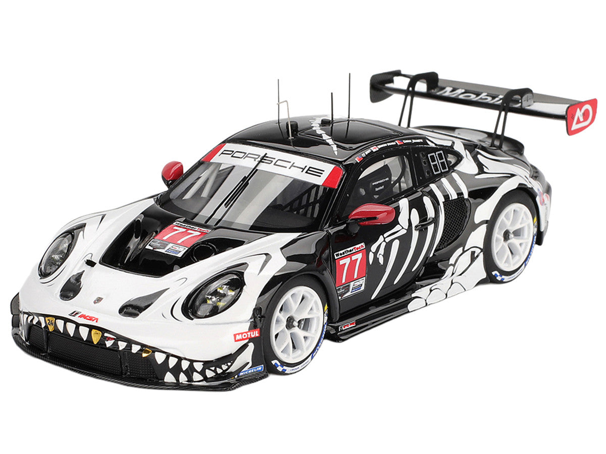 Porsche 911 GT3 R #77 Klaus Bachler - Laurin Heinrich - Michael Christensen "AO Racing Skeleton Rexy" GTD Pro IMSA "Petit Le Mans" (2025) 1/43 Model Car by True Scale Miniatures