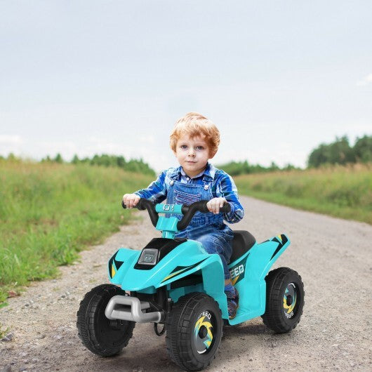 6V Kids Electric ATV 4 Wheels Ride-On Toy -Black