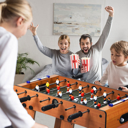 Space Saving Table Football with Durable Handle and 2 Footballs