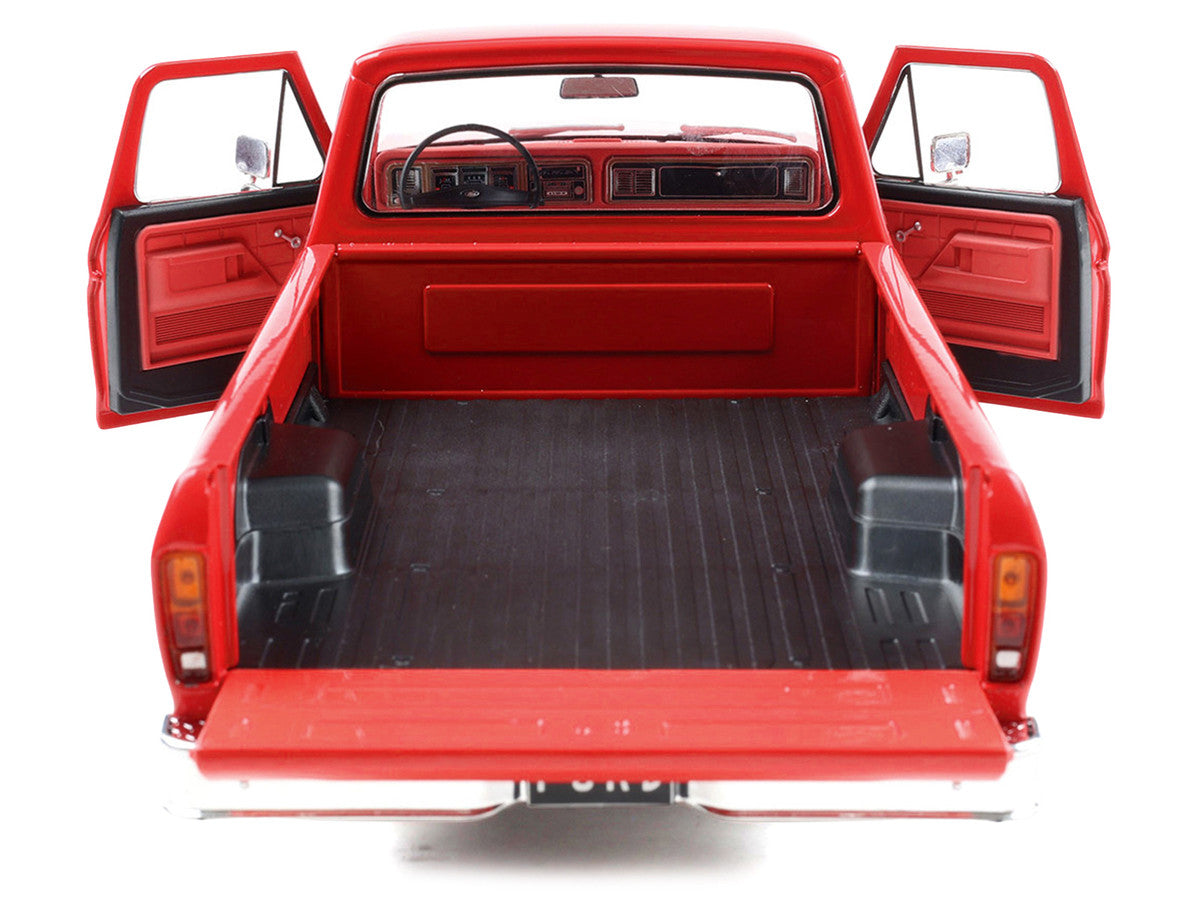 1974 Ford F-100 Pickup Truck Candy Apple Red 1/18 Diecast Model Car by IXO Models