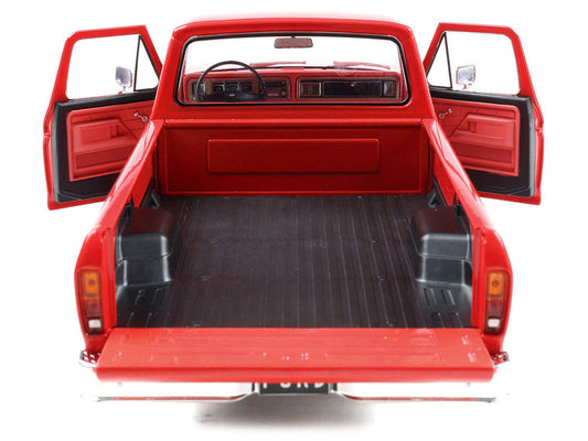 1974 Ford F-100 Pickup Truck Candy Apple Red 1/18 Diecast Model Car by IXO Models
