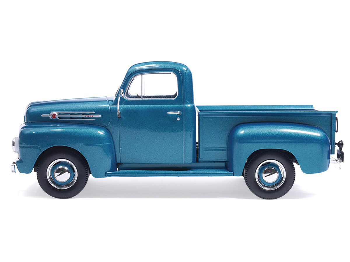 1952 Ford F1 Pickup Truck Blue Metallic 1/24 Diecast Model by IXO Models