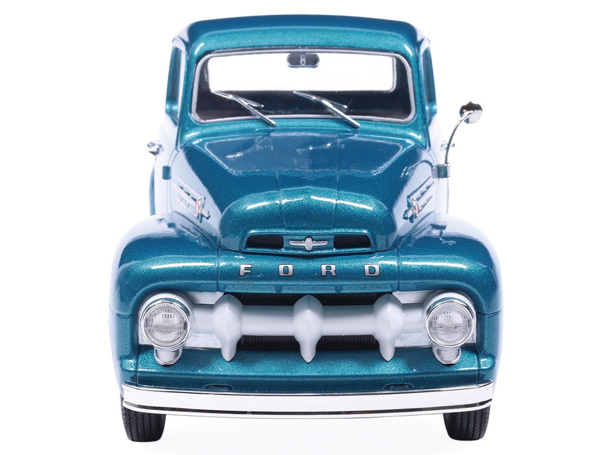 1952 Ford F1 Pickup Truck Blue Metallic 1/24 Diecast Model by IXO Models