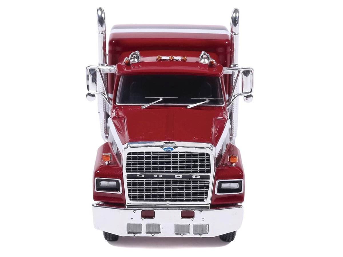 1978 Ford LTL-9000 Truck Tractor Red Metallic with Stripes 1/64 Diecast Model Car by IXO Models