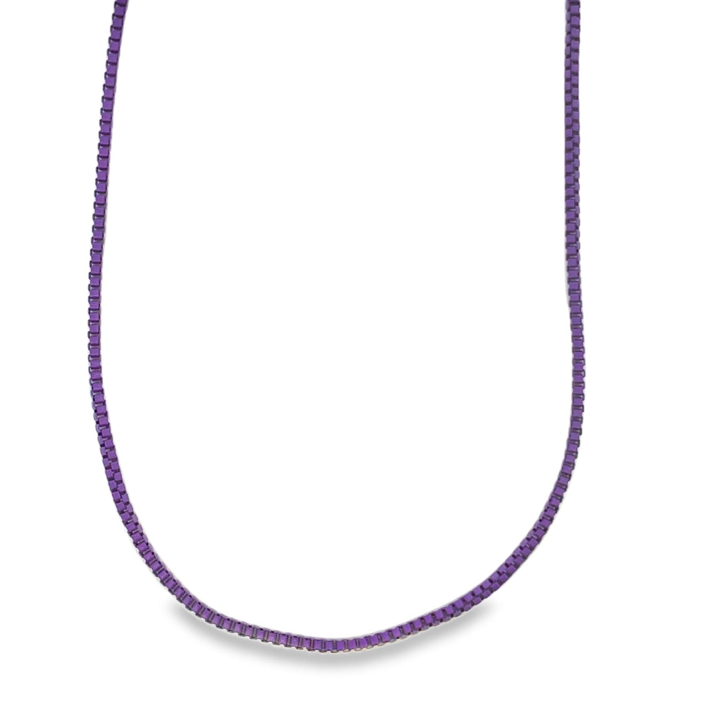 1mm Colorful Enamel Box Chains (G203-204)