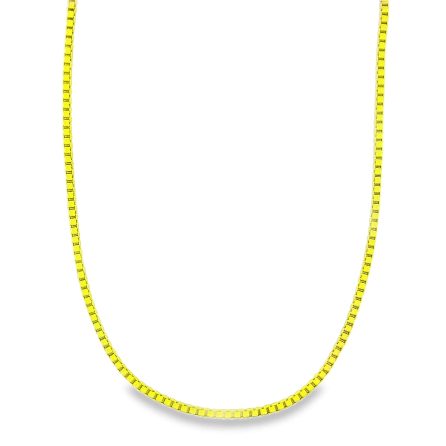 1mm Colorful Enamel Box Chains (G203-204)