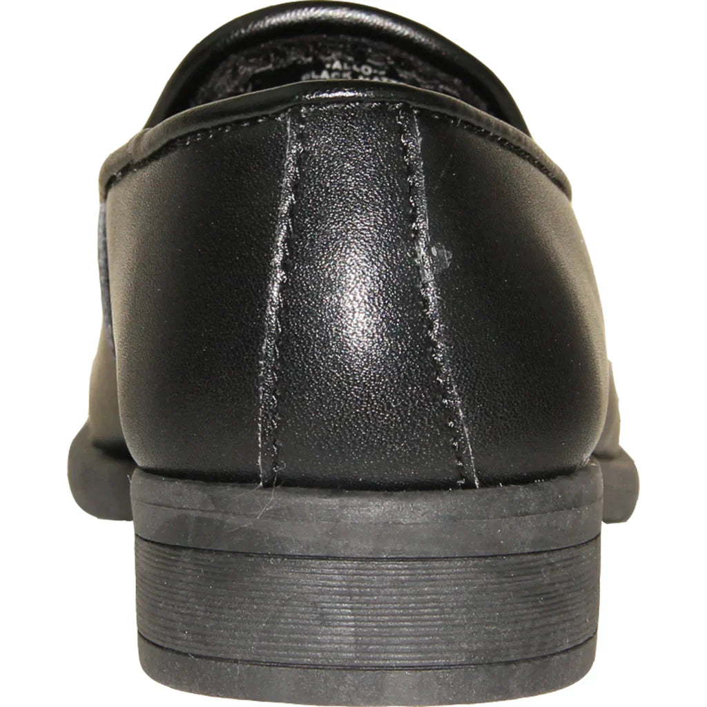 VANGELO Boy VALLO-3KID Dress Shoe Formal Tuxedo for Prom & Wedding Black Matte