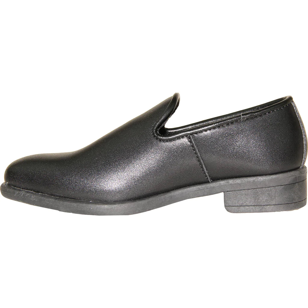 VANGELO Boy VALLO-3KID Dress Shoe Formal Tuxedo for Prom & Wedding Black Matte