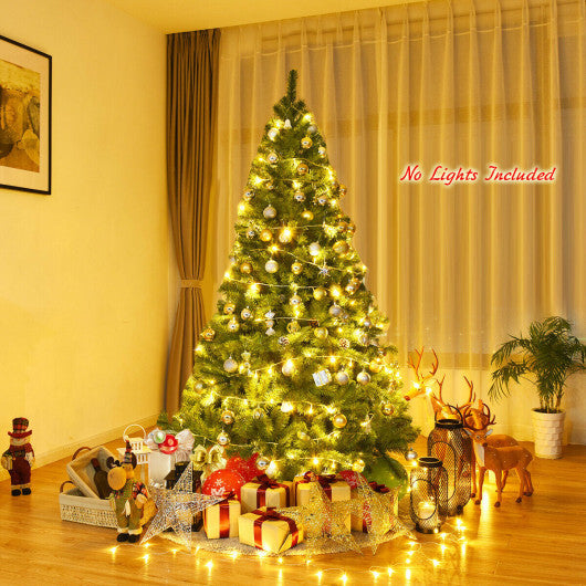 Costway PVC Artificial Christmas Tree Premium Hinged-6 ft