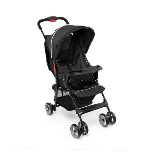 Costway Foldable Lightweight Baby Stroller Travel Pushchair 0-36 Months Age Group 13 lbs Black