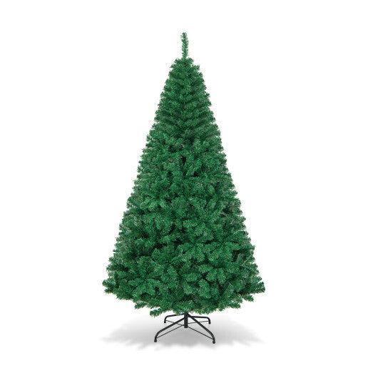 Costway 7Ft Artificial PVC Christmas Tree Stand Indoor Outdoor Green