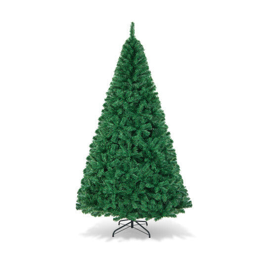 Costway 8Ft Artificial PVC Christmas Tree Stand Indoor Outdoor Green