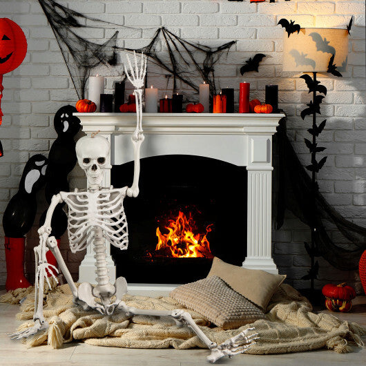 Costway 5.4 FT Halloween Skeleton Decoration Life Size Large Skeleton