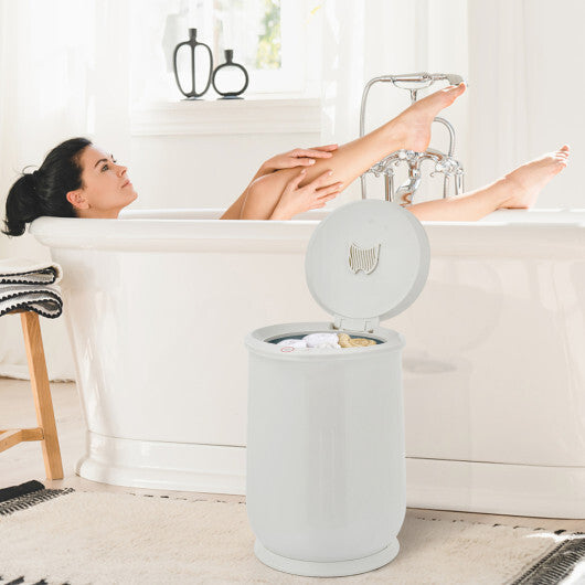 Costway 21L Bathroom Towel Warmer with Auto Shut-Gray