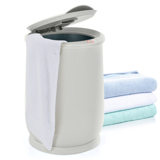Costway 21L Bathroom Towel Warmer with Auto Shut-Gray