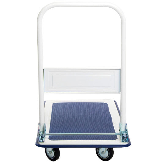 Costway 330lbs Platform Cart Dolly Foldable Push Hand Iron