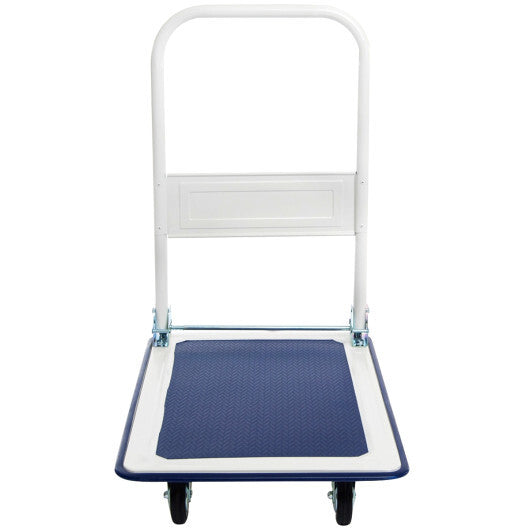 Costway 330lbs Platform Cart Dolly Foldable Push Hand Iron
