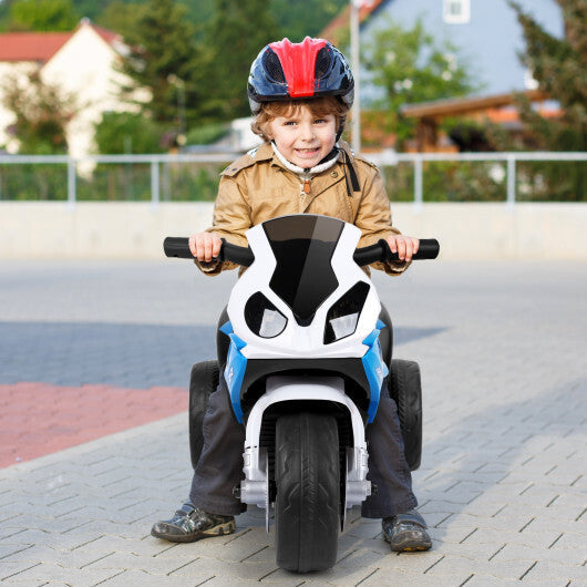 Costway Kids Ride On Motorcycle BMW Licensed 6V Electric 3 Wheels Bicycle Music&Light
