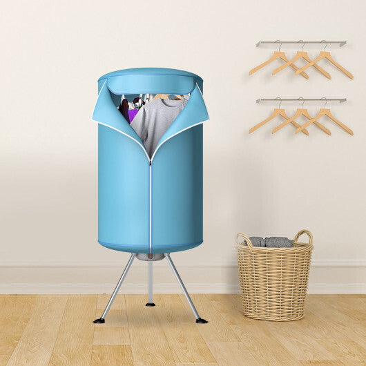 Costway Portable Ventless Laundry Clothes Dryer Folding Drying Machine Heater