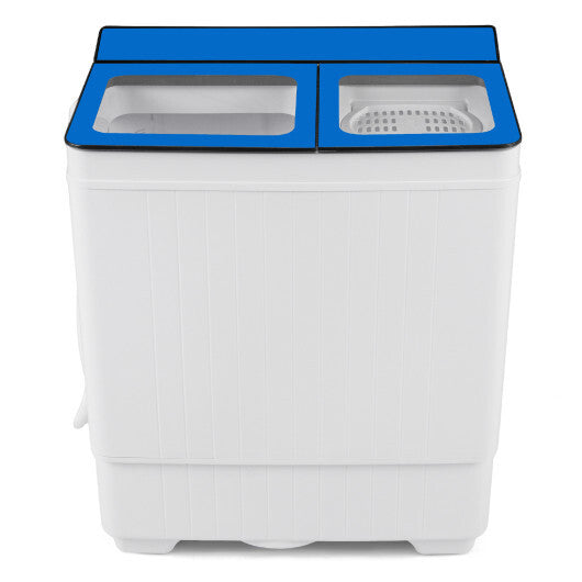 Costway Portable Washing Machine with 18 LBS Washer and 8 LBS Spinner Combo-Blue