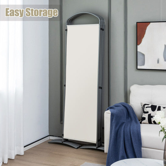 Costway 6 Feet 6-Panels Freestanding Folding Privacy Screen-White